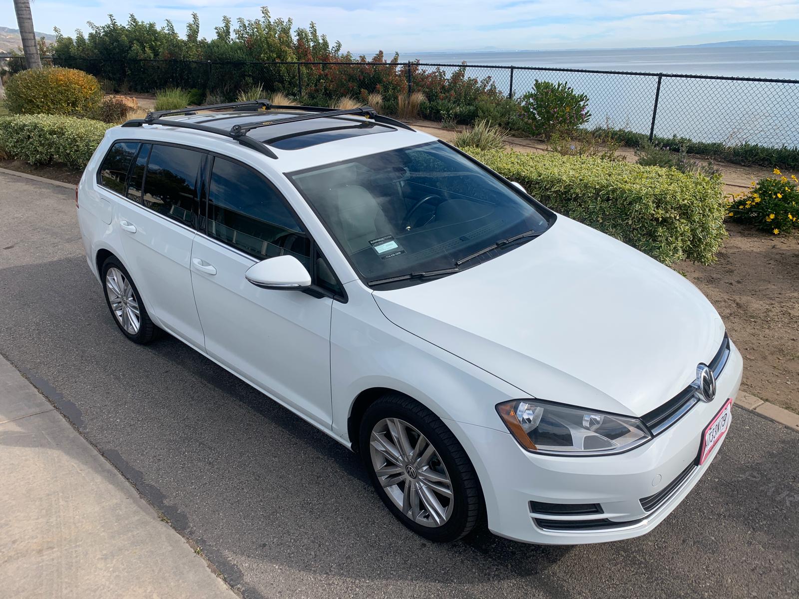 For Volkswagen Jetta SportWagen Roof Rack Cross Bar Raised Rail Alu 2010-2016 Silver For Volkswagen Jetta SportWagen Roof Rack Cross Bar Raised Rail Alu 2010-2016 Silver